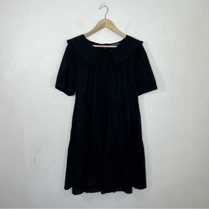 Princess Highway Black The Frill Of Youth Tiered Babydoll Dress Size 10